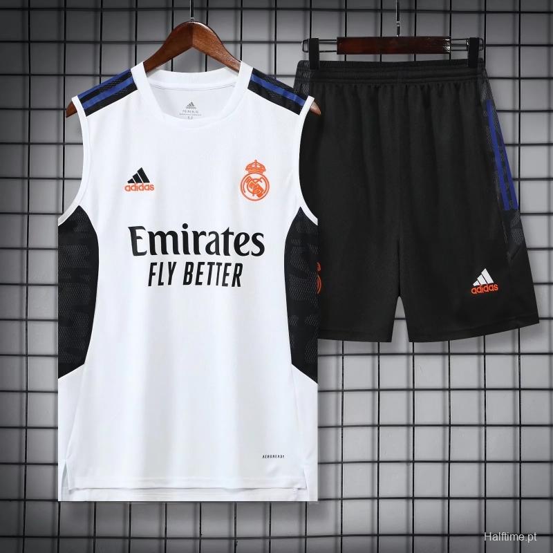 22/23 Real Madrid Pre-match Training Jersey White Vest