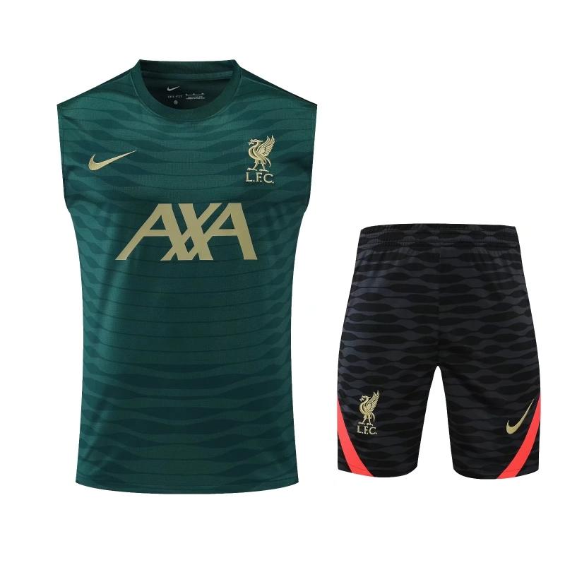 22/23 Liverpool Dark Green Pre-match Training Jersey Vest