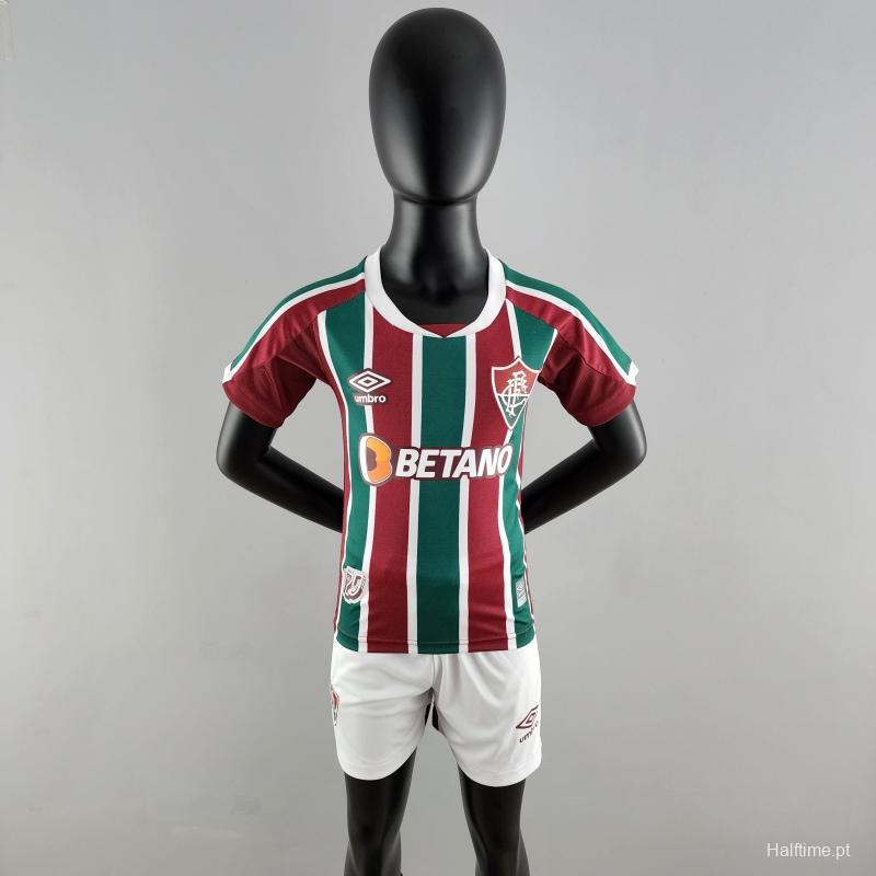 22/23 Kids Kit Fluminense Home Size16-28 Soccer Jersey