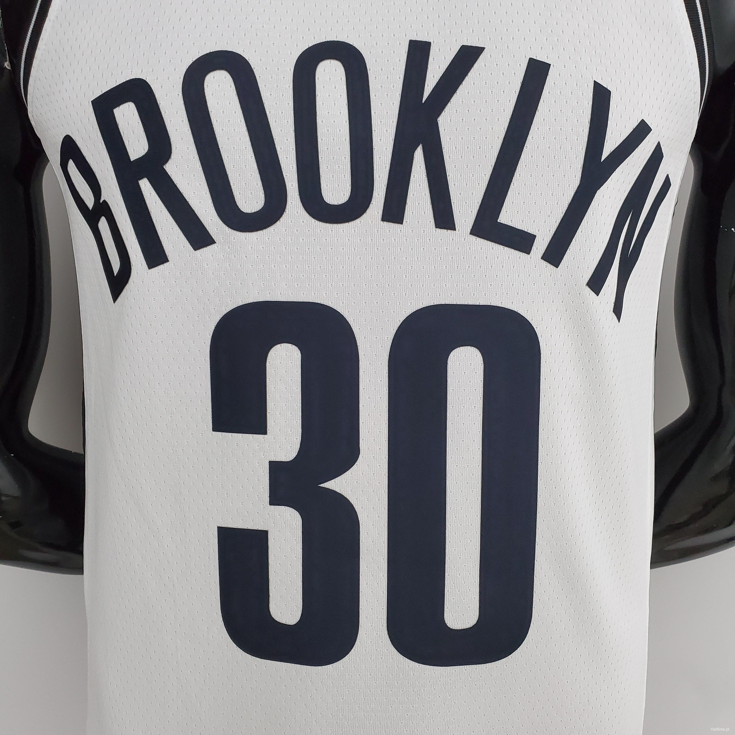 NBA 75th Anniversary Curry #30 Nets White Jersey