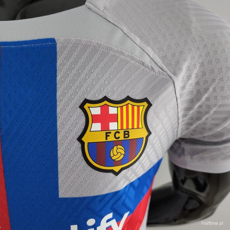 Player Version 22/23 Barcelona THIRD Soccer Jersey