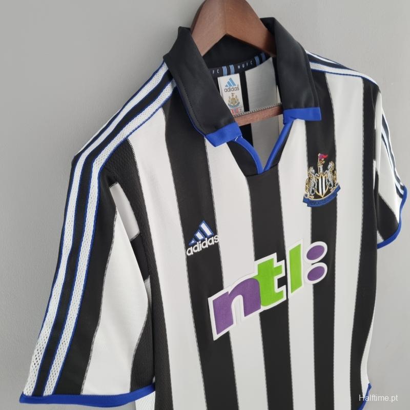 Retro 00/01 Newcastle United Home Soccer Jersey