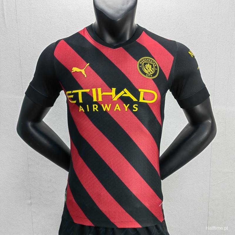 Player Version 22/23 Manchester City Away Soccer Jersey