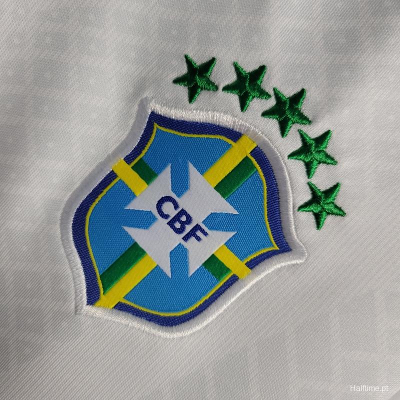 2022 Woman Brazil Concept White Jersey