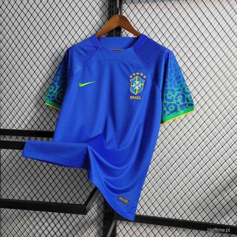 2022 Brazil Away Soccer Jersey