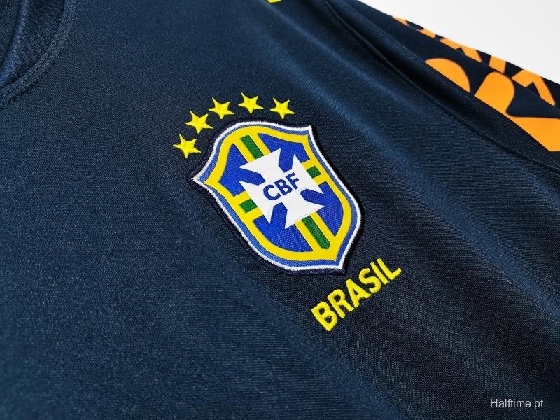 Retro 2020  Brazil Dark Green Home Soccer Jersey