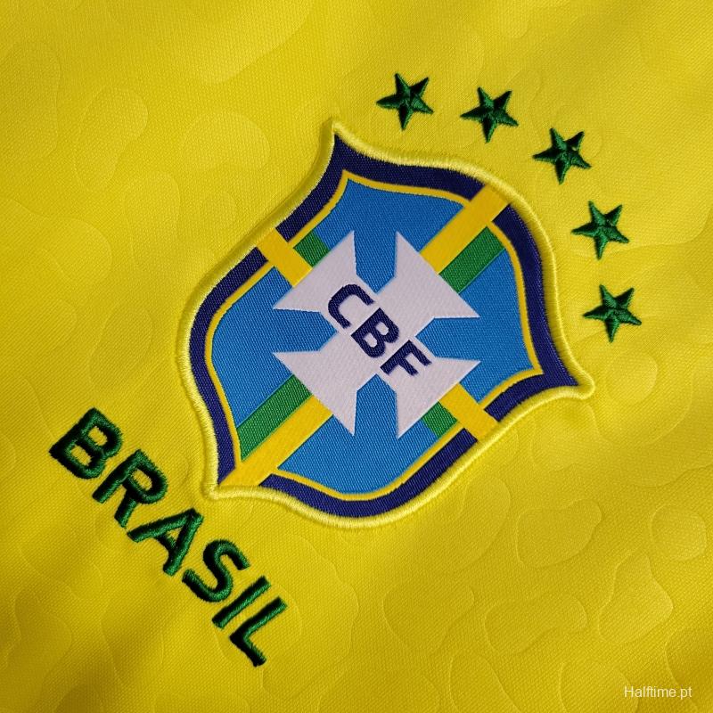 2022 Brazil Away National Team World Cup Soccer Jersey With Special Dragon  Namesets - Kitsociety