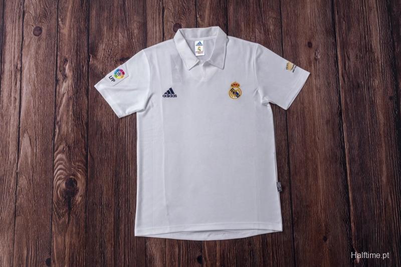 RETRO 01/02 Real Madrid Home Champion League Jersey (No Sponsor)