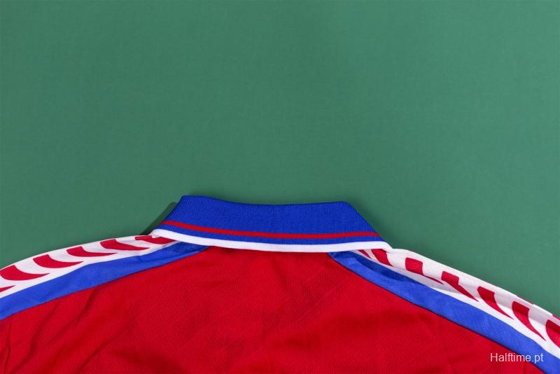 Retro 1996 Czech Republic Home Soccer Jersey