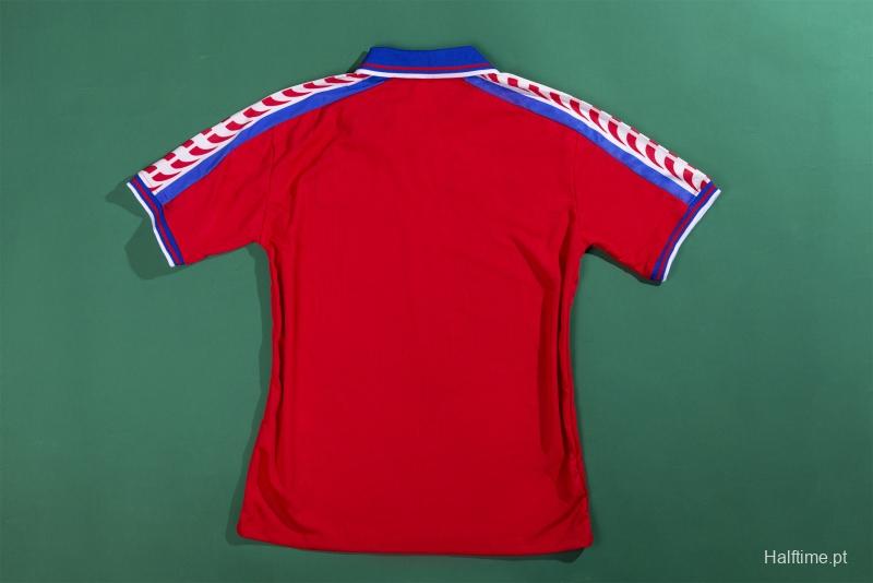 Retro 1996 Czech Republic Home Soccer Jersey