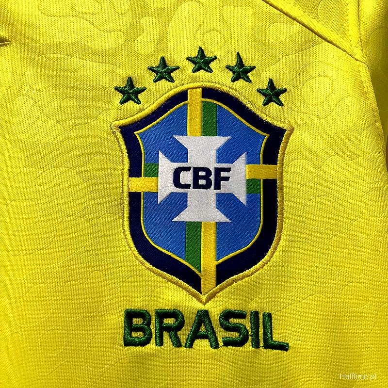 Long sleeve 2022 Brazil Home Jersey