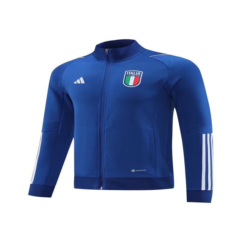 2022 Italy Navy Full Zipper Tracksuit