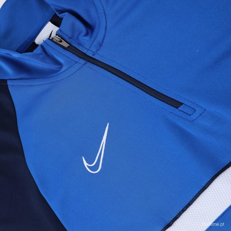 2023 NIKE Blue Black Half Zipper Jacket +Pants