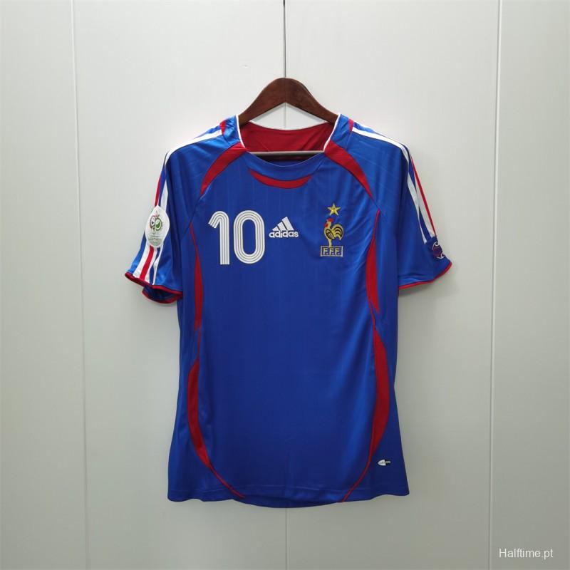 Retro 2006 France Home Jersey