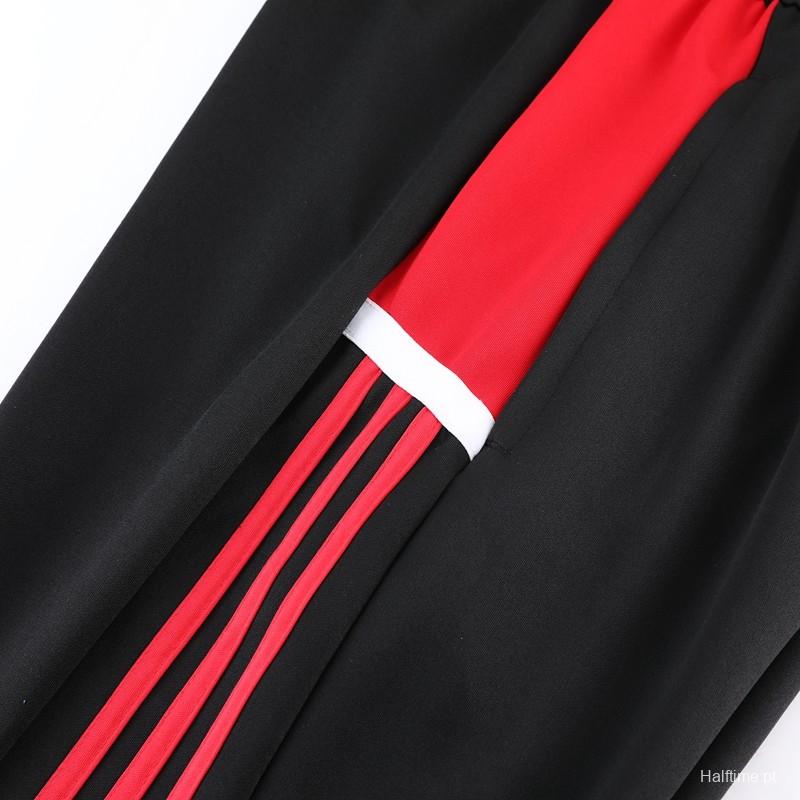 2023 Adidas Red Black Full Zipper Jacket +Pants