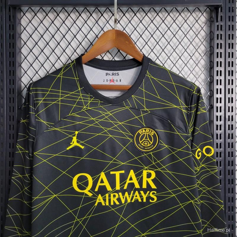 23-24 PSG  Forth Black Long Sleeve Jersey