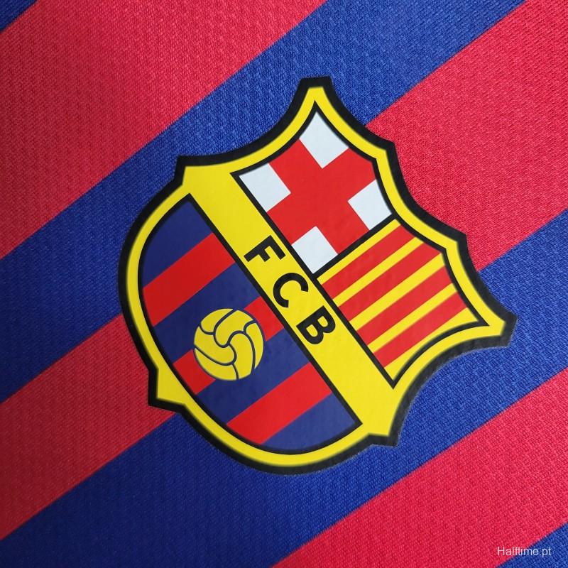 Retro Long Sleeve 11-12 Barcelona Home Soccer Jersey