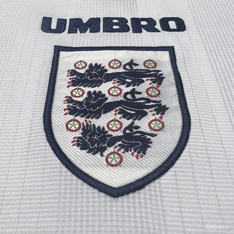 Retro 1996 England Home Soccer Jersey