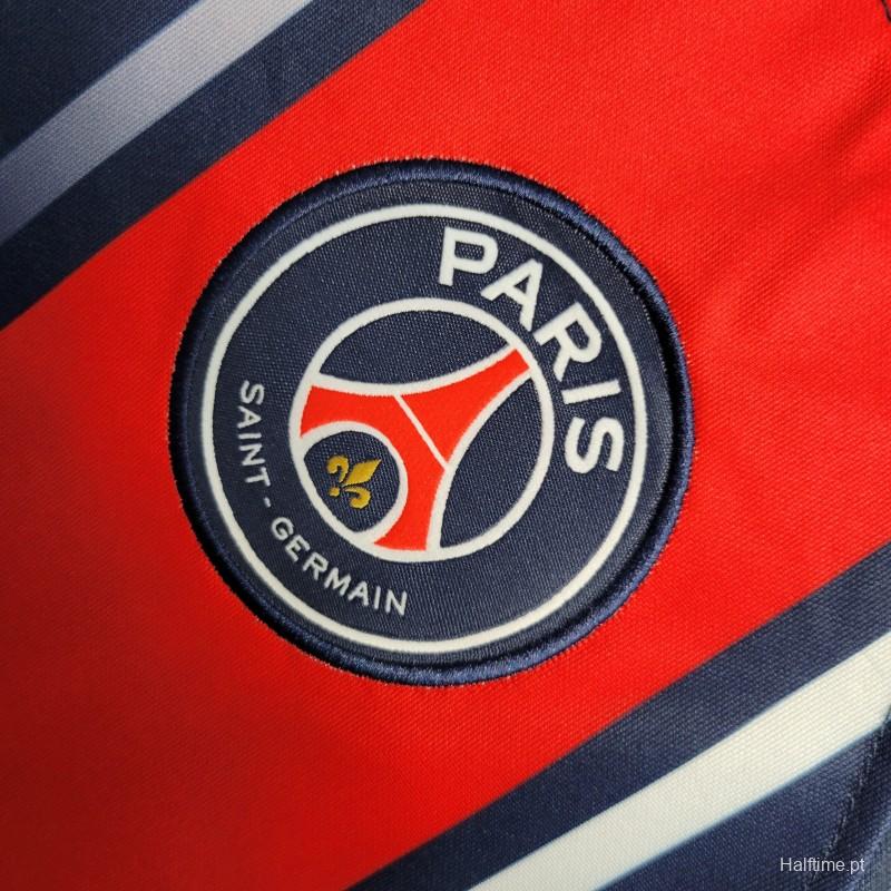 23-24 PSG Home Long Sleeve Soccer Jersey