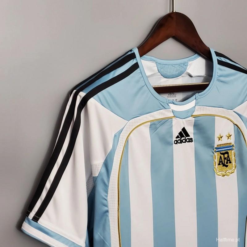 Retro 2006 Argentina Home Jersey