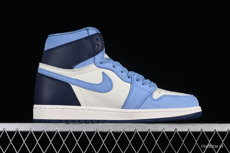 Air Jordan 1 High-Top "First in Flight" Obsidian 2.0  Basketball Shoes