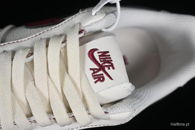 Nike Vlone x Air Force 1 '07 Low Collaboration Wine Red Casual Sneakers - AA5360-010