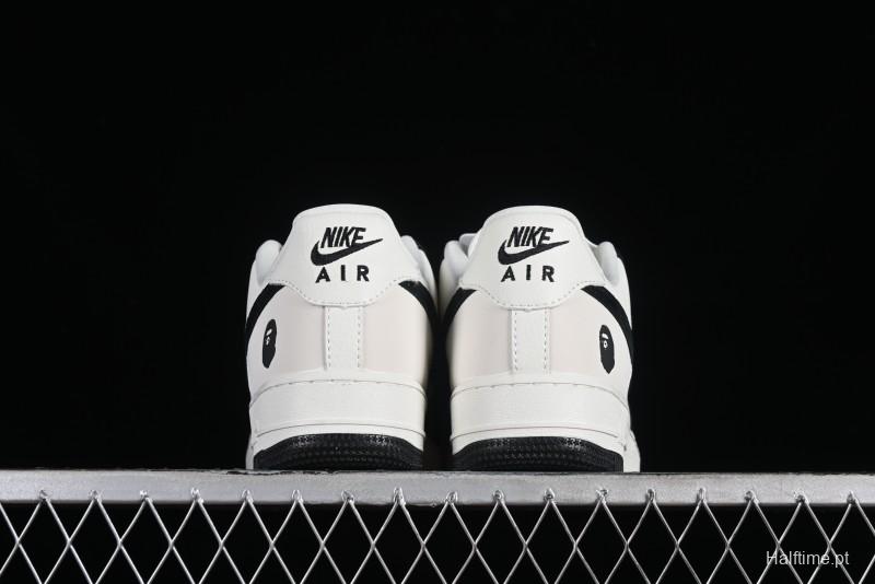 Nike Air Force 1 '07 Low BAPE Collaboration - White Black Camo Casual Sneakers - BA8806-845