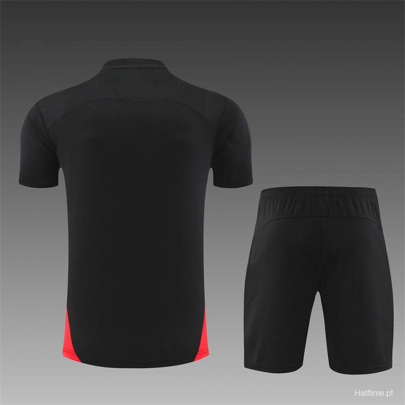 24/25 AC Milan Black Short Sleeve Jersey+Shorts