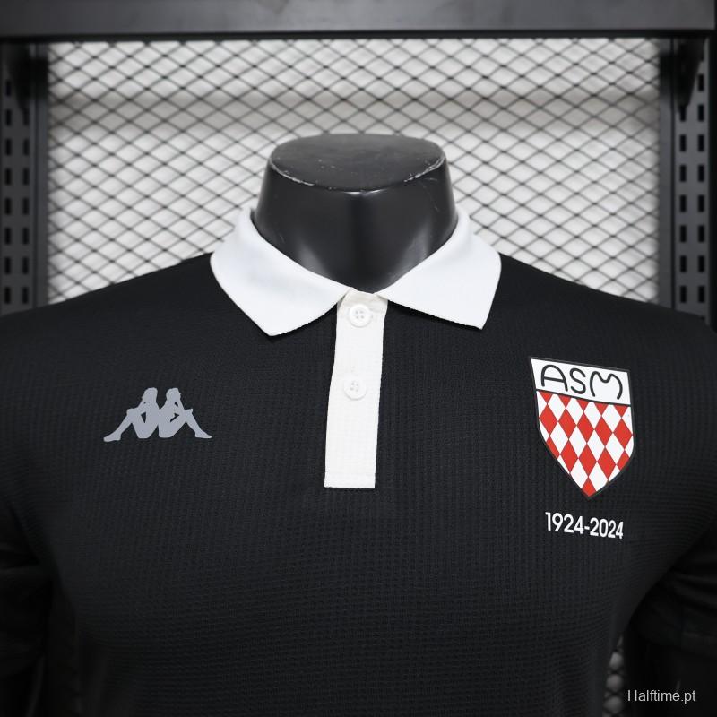 Player Version 24/25 AS Manaco Black 100th Anniversary Special Jersey