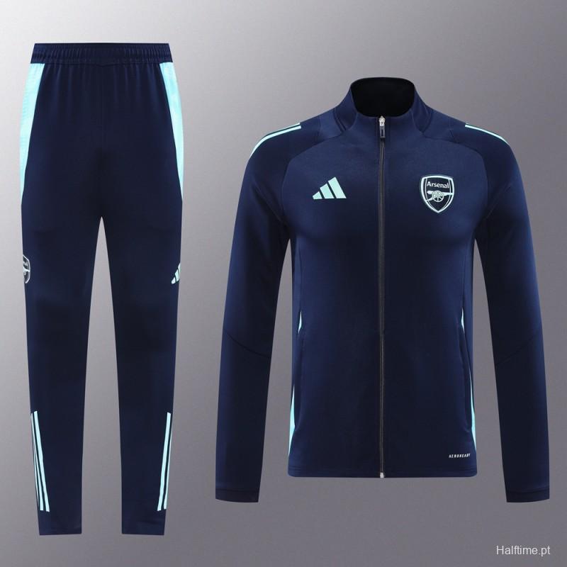 24/25 Arsenal Navy Full Zipper Jacket +Long Pants