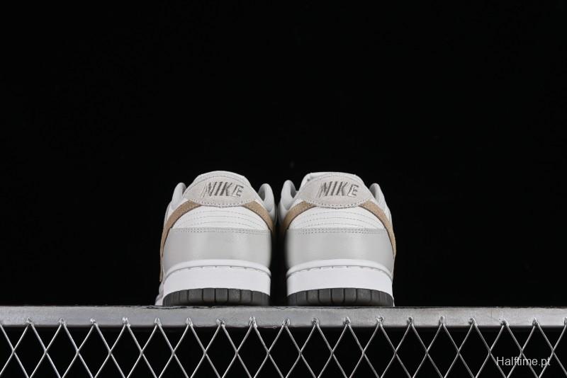Nike Dunk Low SB Casual Sneakers in Light Grey/Khaki - FJ4188-001