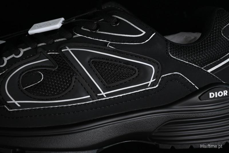 Dior B30 Sneakers with Reflective CD30 Logo and Lightweight Rubber Sole - CD30