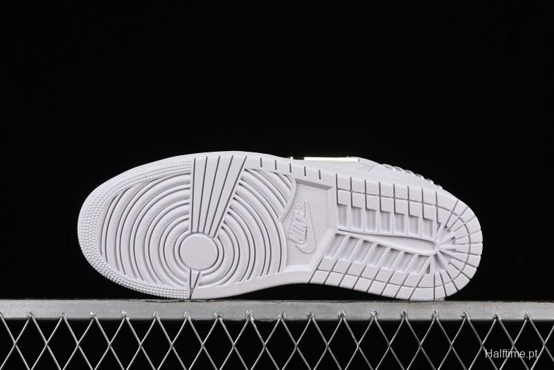 Nike Air Jordan 1 Low Method of Make Casual Sneakers in White Gold - FN5032-100