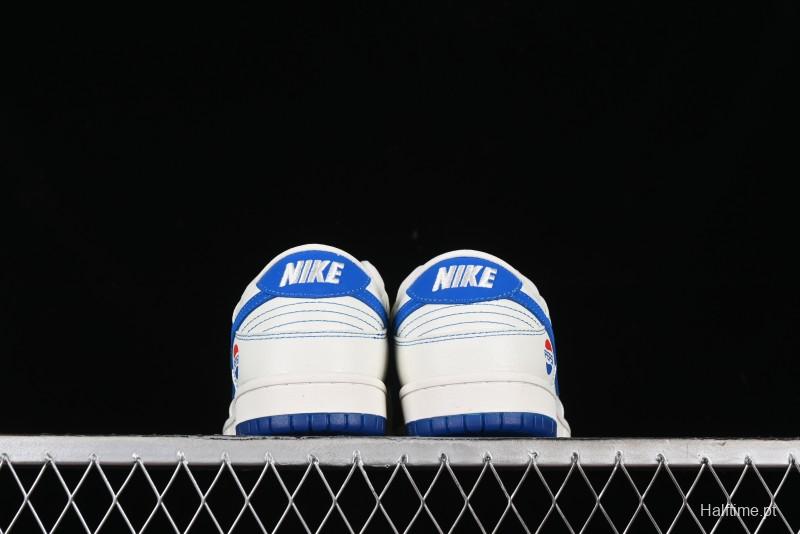 Nike SB Dunk Low Pepsi Anniversary Premium Custom Low-Top Casual Skate Shoes - XB3802-349