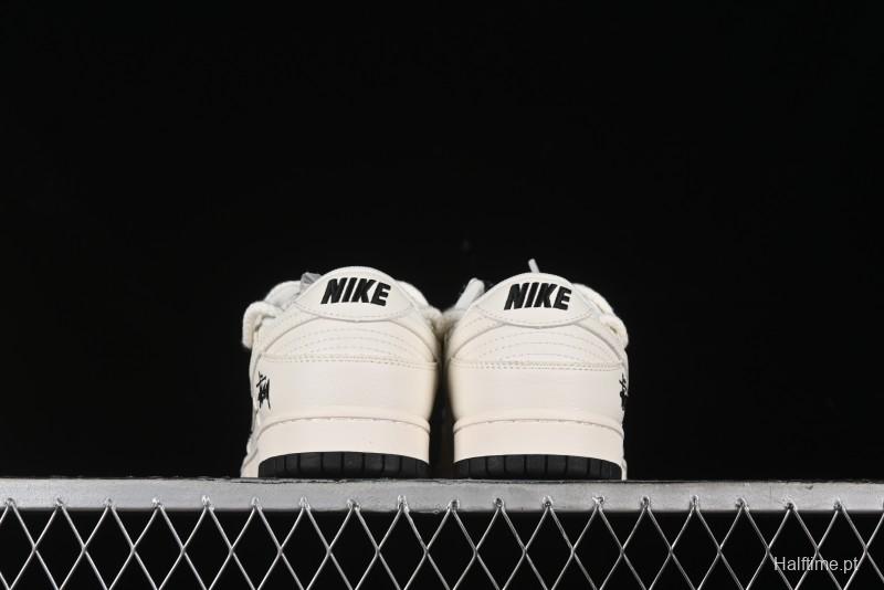 Nike SB Dunk Low Stussy Anniversary Custom Low-Top Casual Sneakers - SJ2068-276