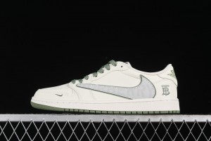 Nike Travis Scott x Fragment Design x Air Jordan 1 Low OG SP AJ1 Low Top Casual Sneakers - DM7866-020