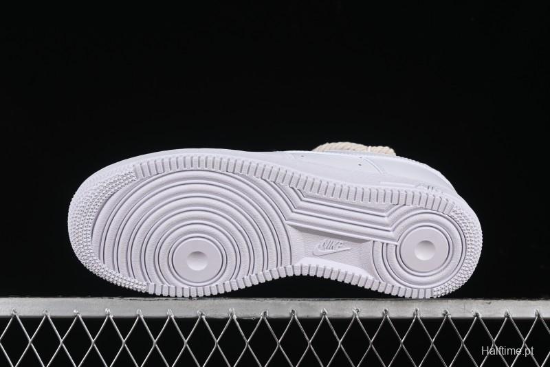 Nike Air Force 1 '07 Low White Deconstructed Casual Sneakers - CW2288-046