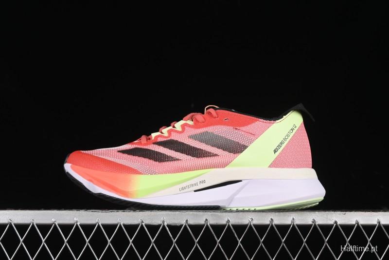 Adidas Adizero Boston 12 M Running Shoes with Lightstrike Pro and ENERGYROD - IG3329