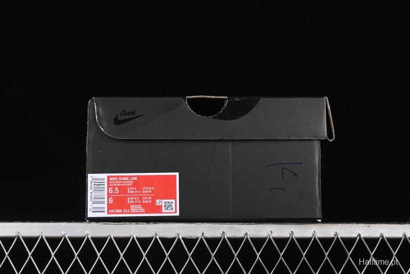 Nike SB Dunk Low Anniversary Customized Casual Sneakers with Green Swoosh - KK1888-013