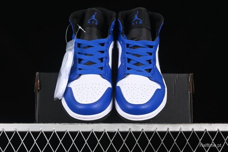 Nike Air Jordan 1 Mid AJ1 Basketball Shoes White Blue - DQ8423-402
