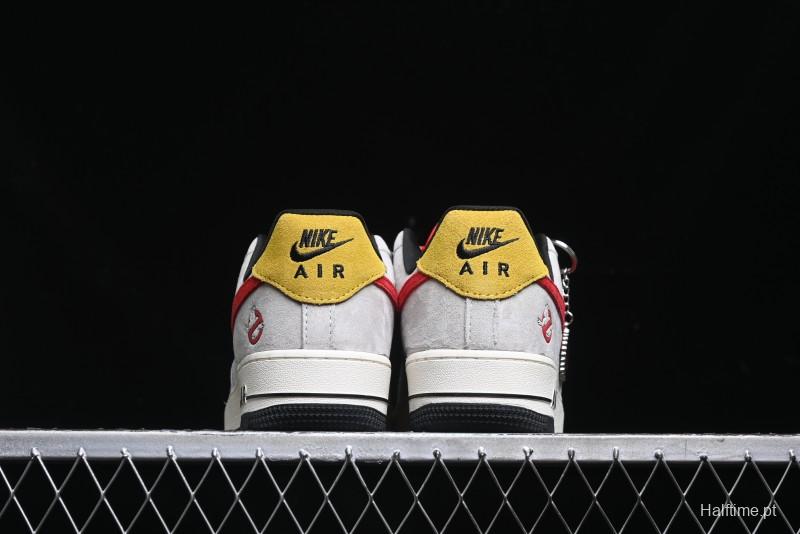 Nike Air Force 1 '07 Low Halloween Collaboration - Red Grey Pig Version Low Top Casual Sneakers - KK1988-020