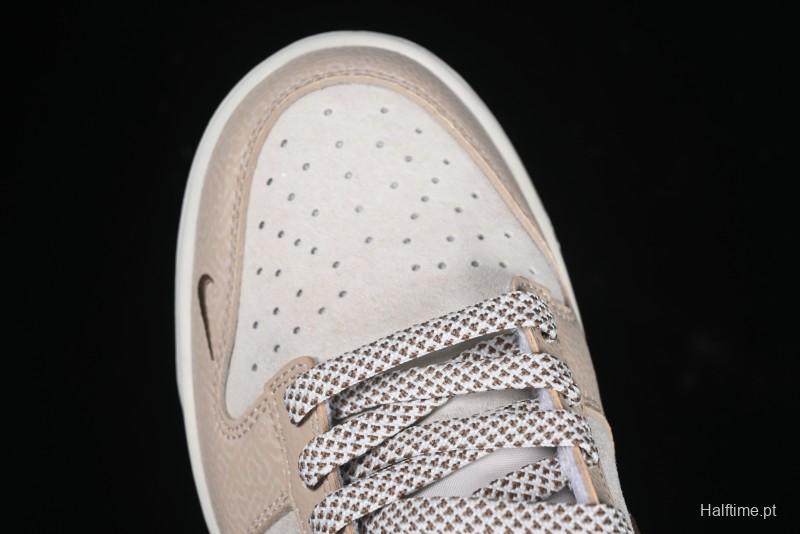 Nike SB Dunk Low Anniversary Edition Dark Swoosh Brown White Custom Low-Top Casual Skate Shoes - DJ2024-071