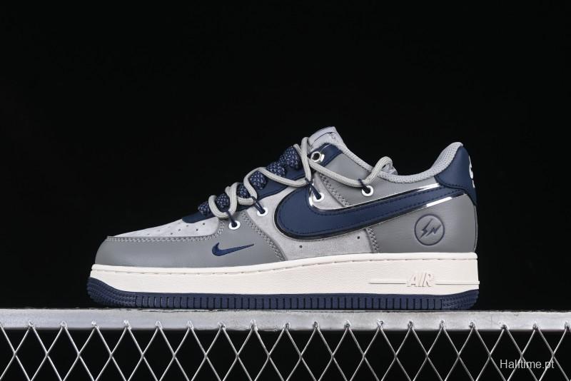 Nike Air Force 1 '07 Low Lightning Collaboration Cement Grey Drawstring Casual Sneakers - SJ1198-111