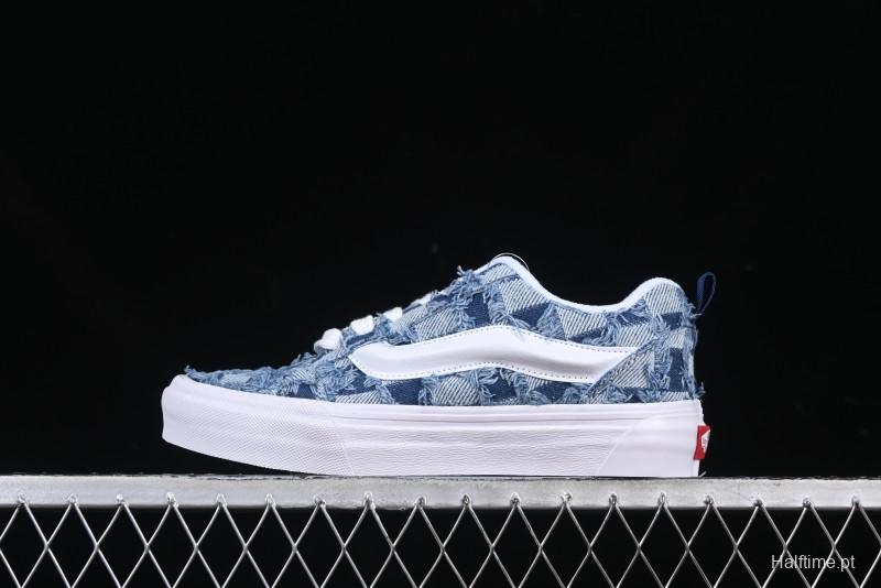 Vans Knu Skool Washed Tie-Dye Low-Top Casual Skate Shoes - VN000CS0239