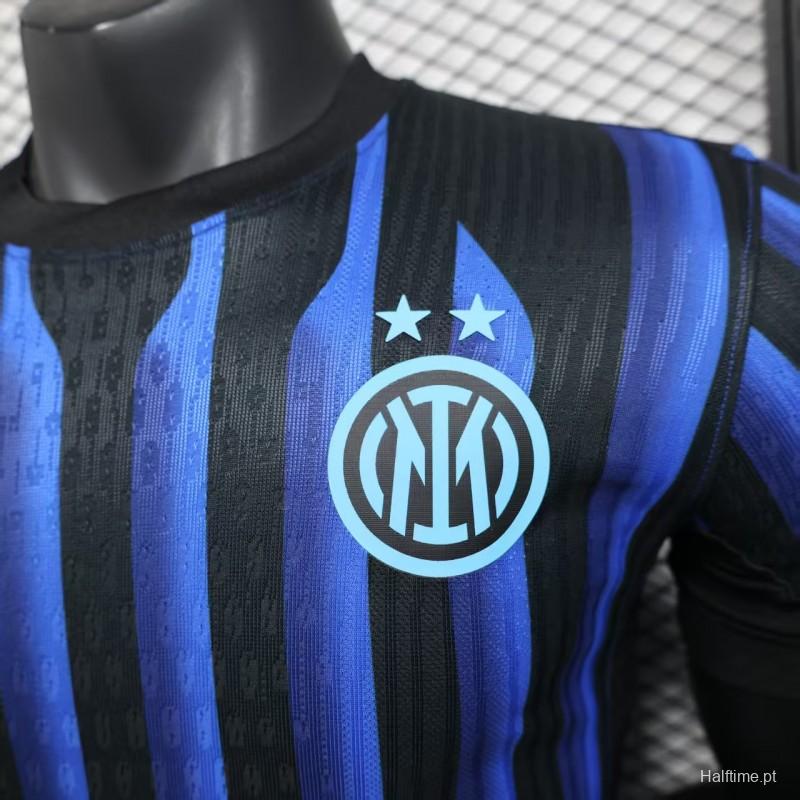 Player Version 25/26 Inter Milan Home Jersey Without Sponsor