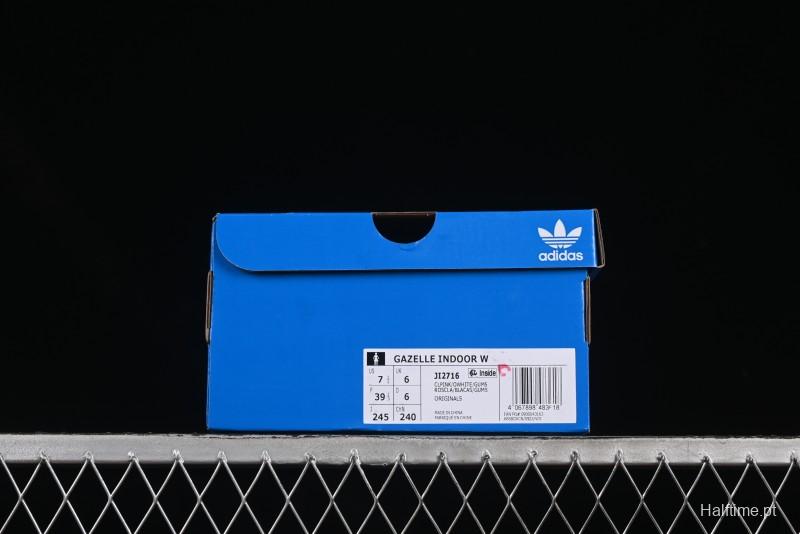 Adidas Originals Gazelle Indoor Retro Casual Shoes with Anti-Slip and Wear-Resistant Design - JI2716