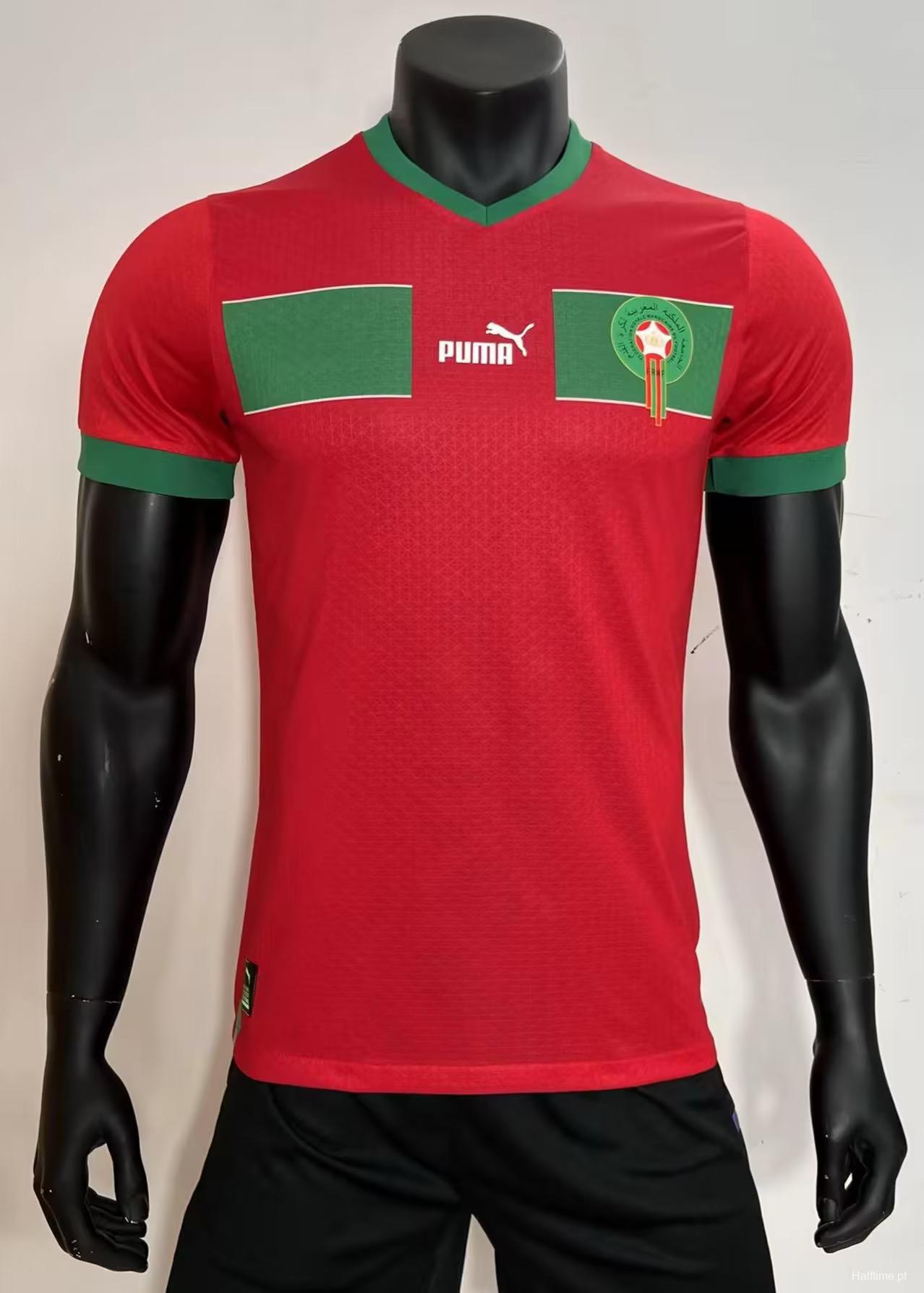 Player Version 2022 Morocco Home Jersey