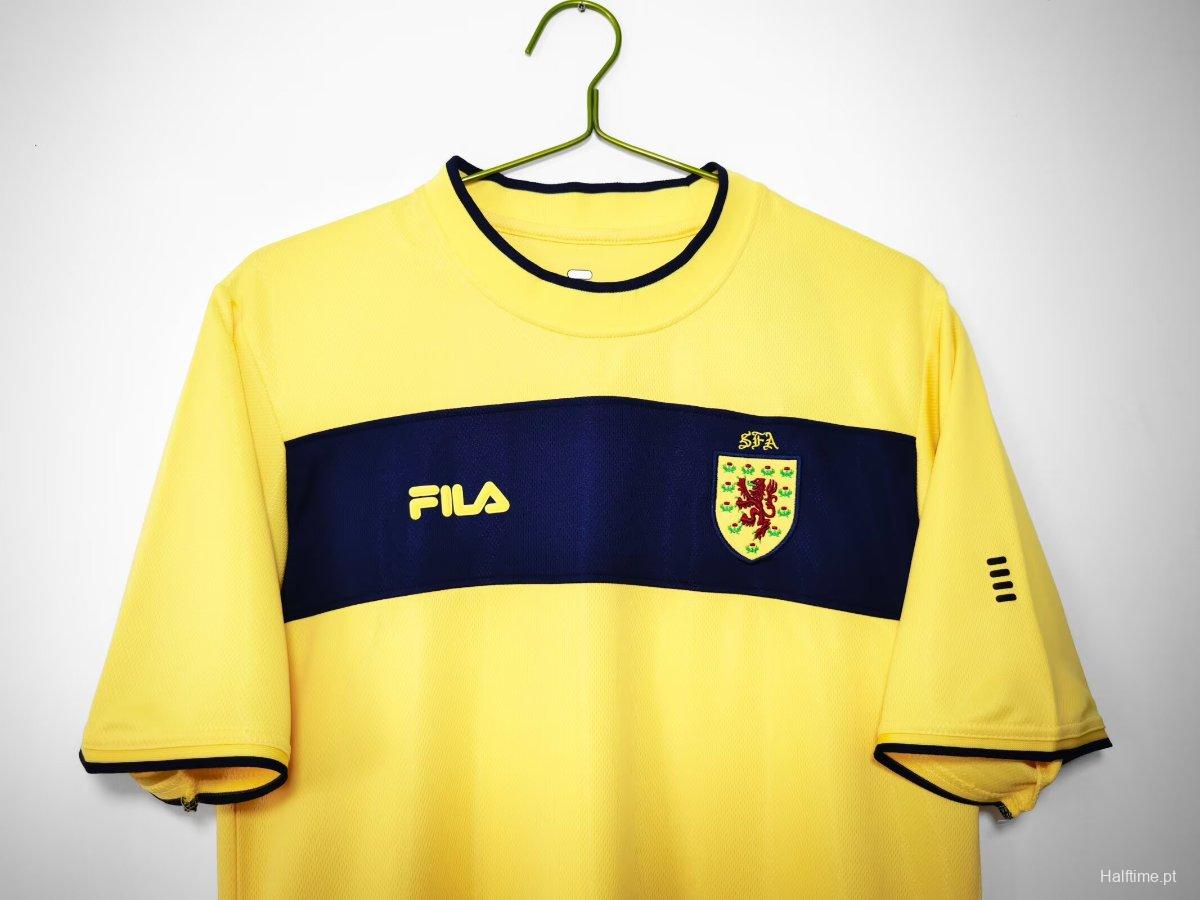 Retro 2012 Scotland Away Yellow Jersey