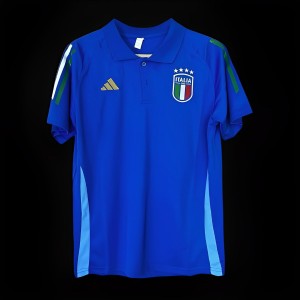 2024 Italy Home POLO Blue Jersey