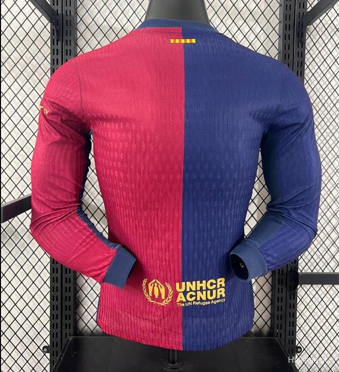 Player Version 24/25 Barcelona x Travis Scott Home Long Sleeve Jersey
